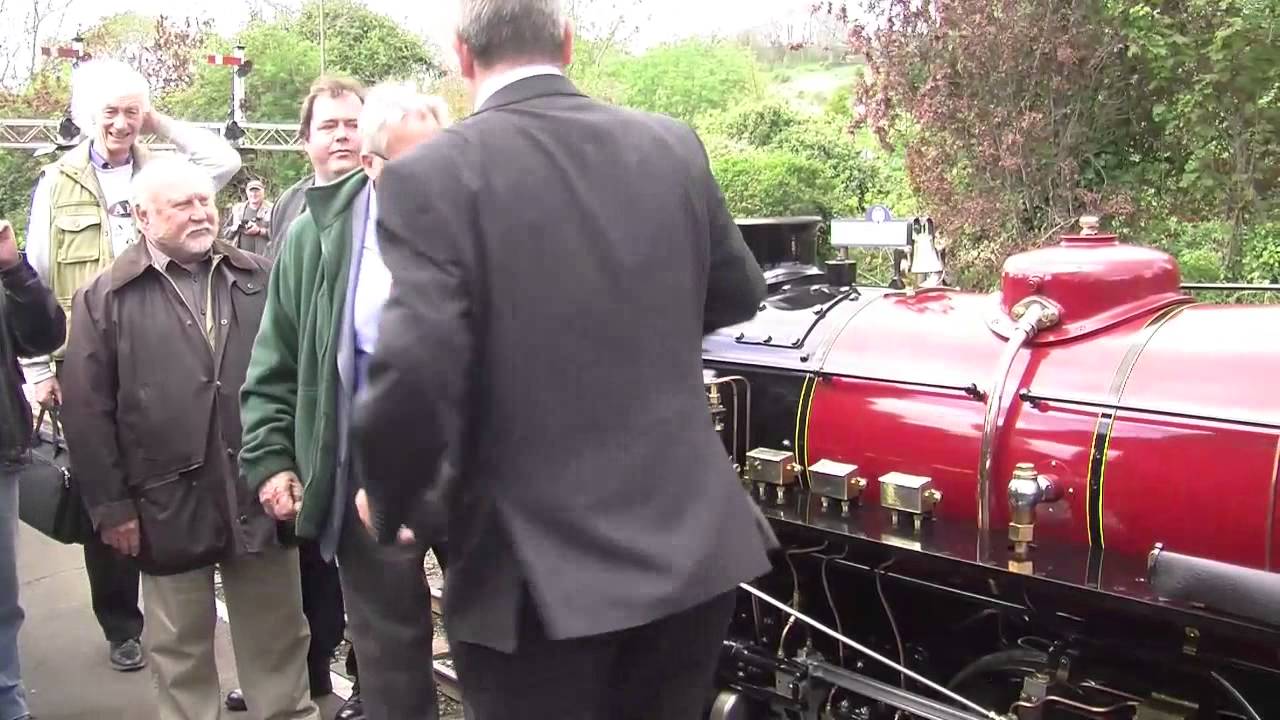 Winston Churchill. Romney Hythe & Dymchurch Railway. May 11th 2013 Re-naming ceremony