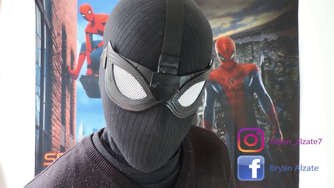 Como hacer la mascara de sigilo de Spiderman Far From Home