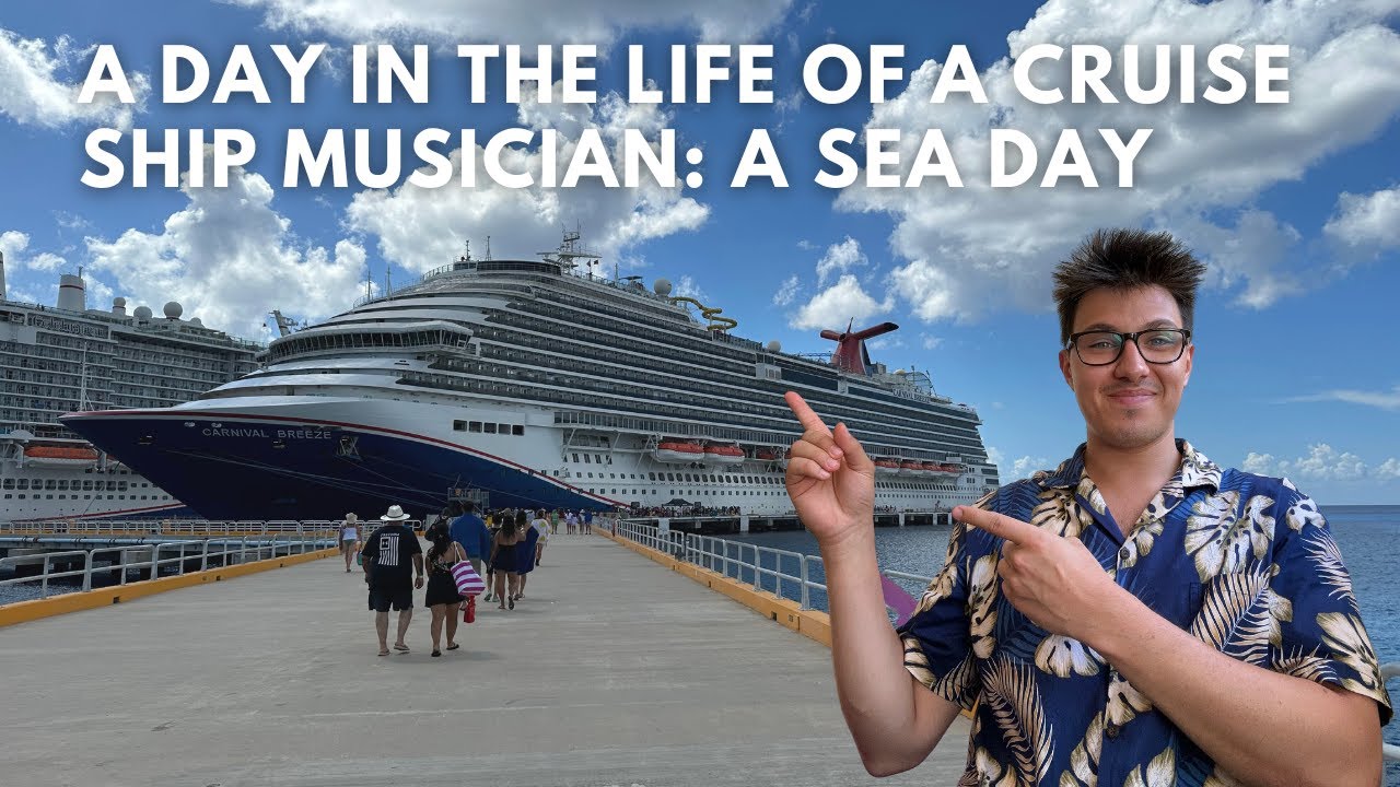 A DAY IN THE LIFE OF A CRUISE SHIP MUSICIAN: A SEA DAY - VLOG (Harry Michael)