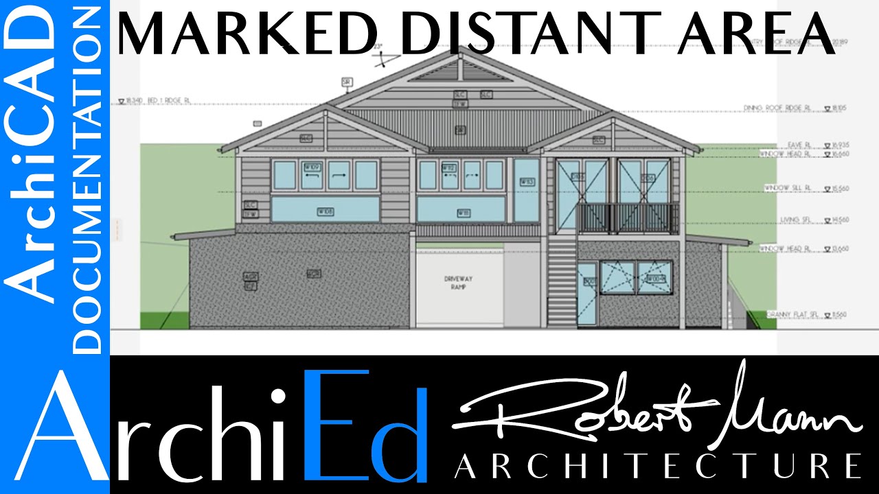 ArchiCAD Elevations - Marked distant area