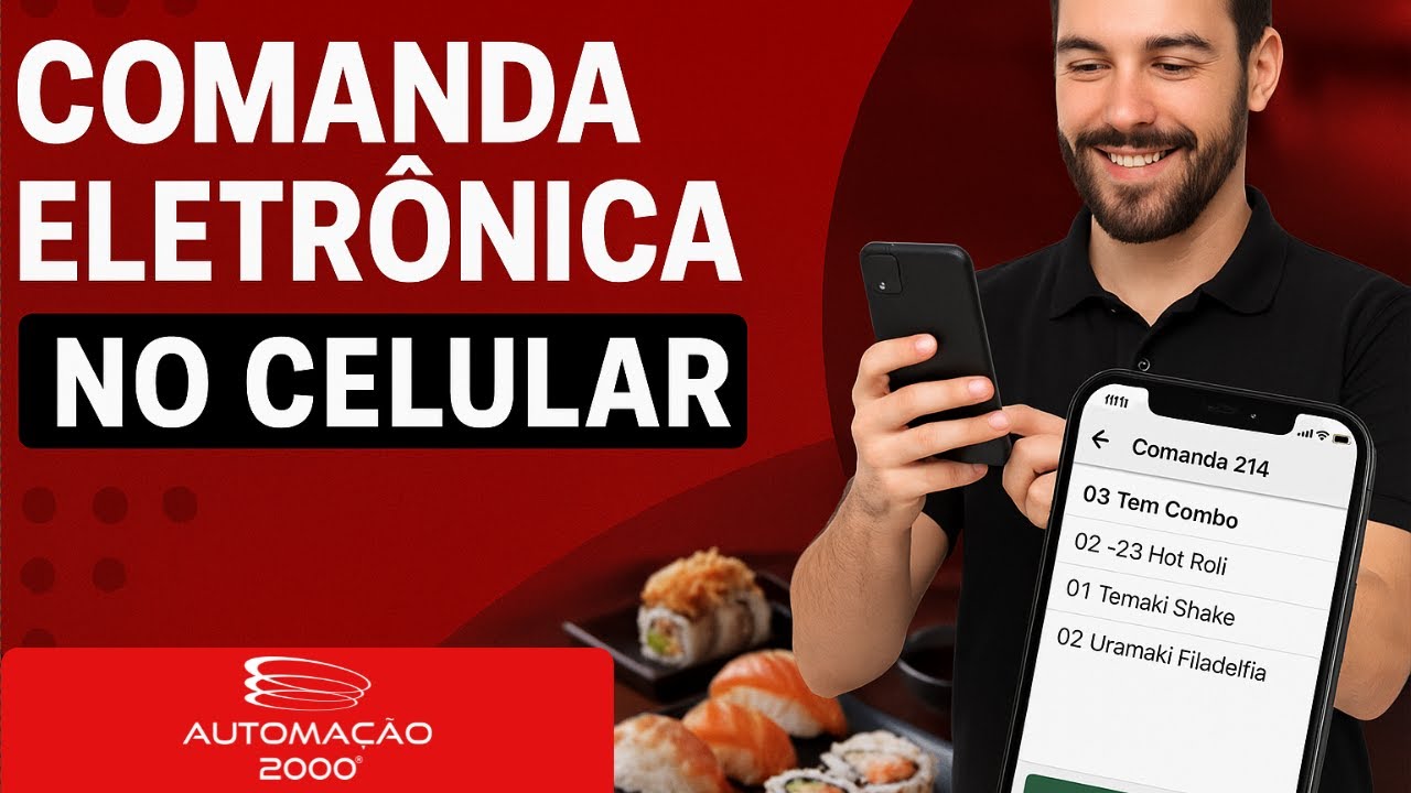 Sistema de PDV com Comanda Eletrônica para lançar pedidos pelo celular (Restaurante Oue Sushi)