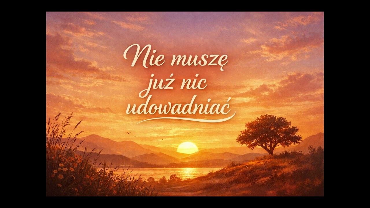 Nie muszę już nic udowadniać | melodic rap | spokojna siła
