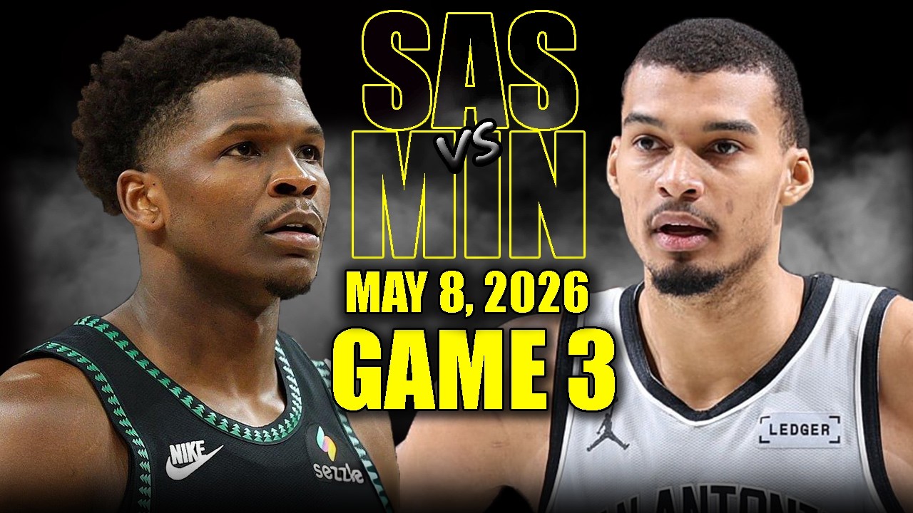 San Antonio Spurs vs Minnesota Timberwolves Full Game 3 Highlights - May 8, 2026 | NBA Playoffs