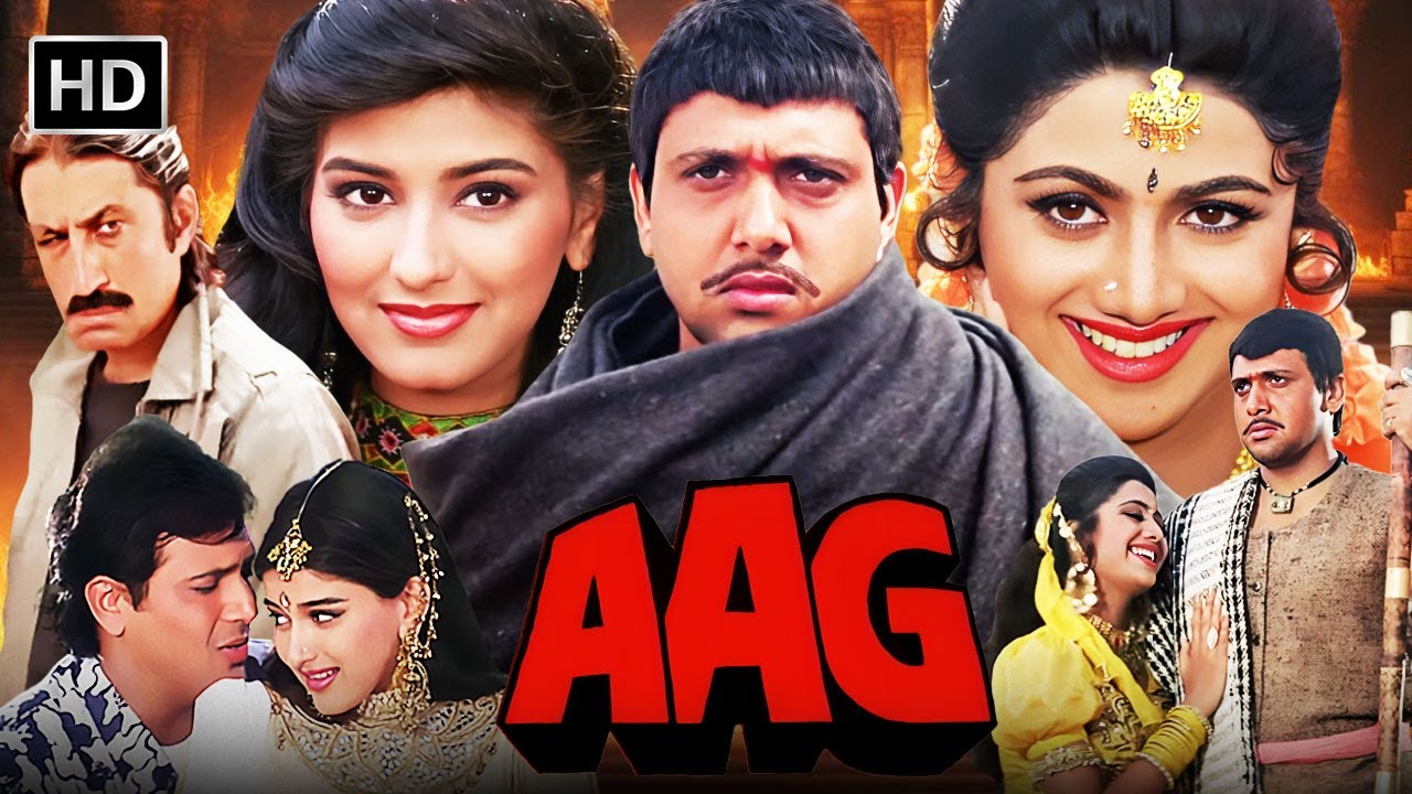 Aag (1994) 🔥 Full Action Comedy Movie | Govinda & Kader Khan | HD