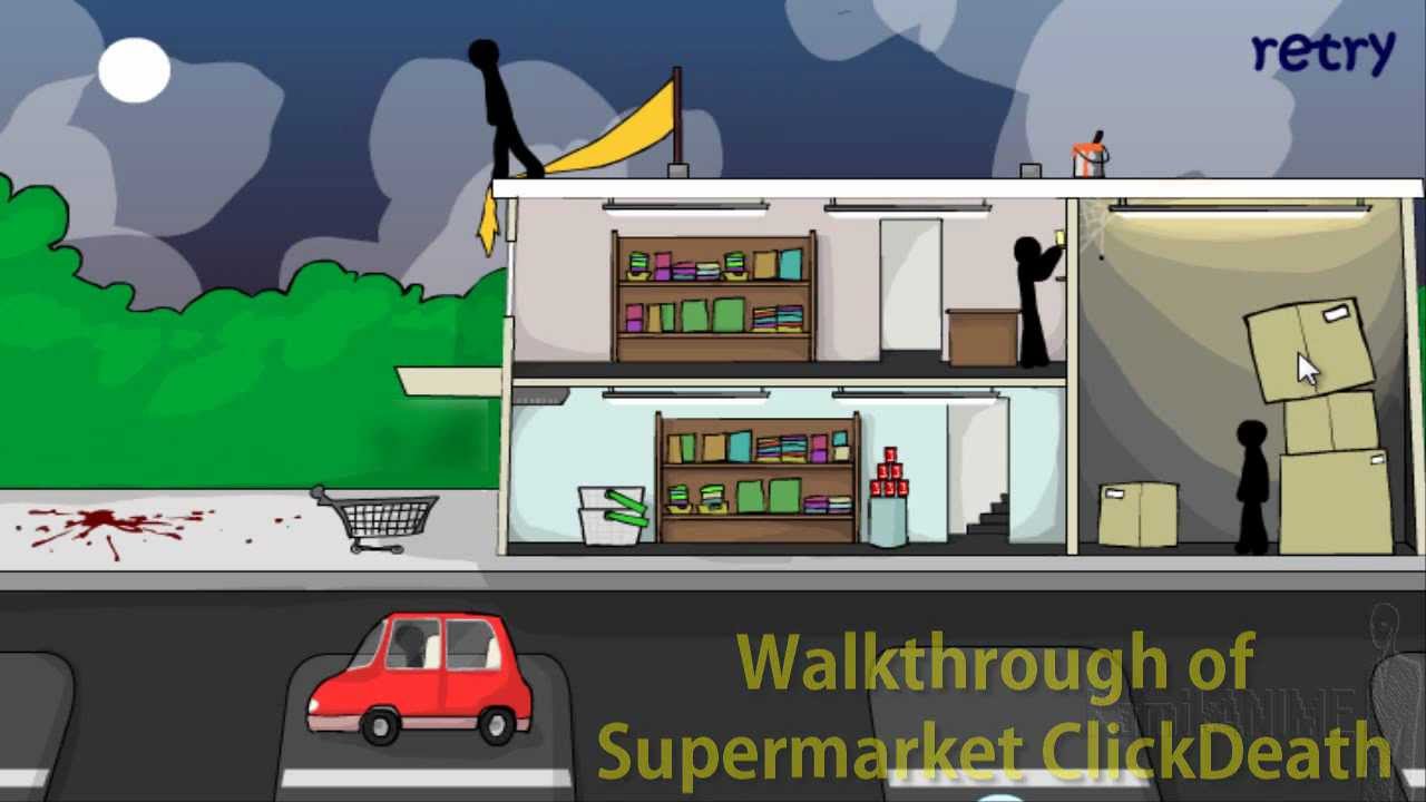 Walkthrough ClickDeath Supermarket/Gym/Submarine