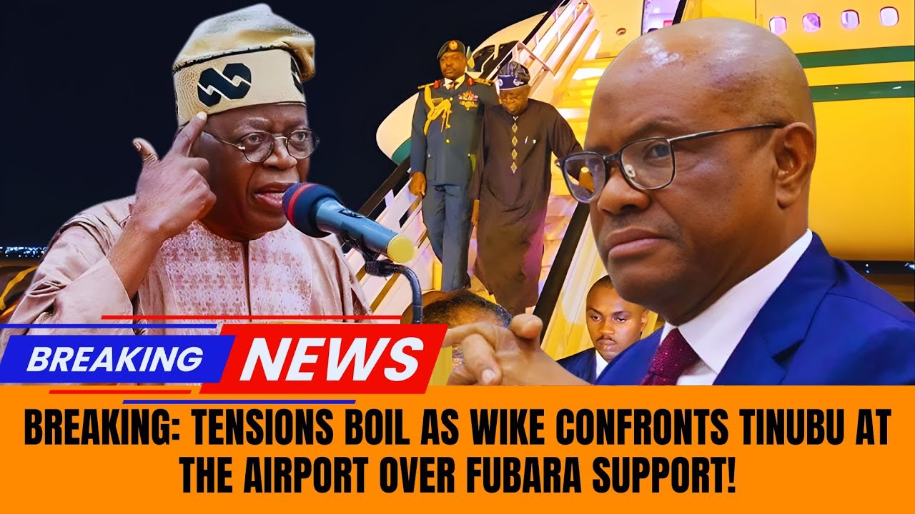 BREAKING: Tensions Boil as Wike Confronts Tinubu at the Airport Over Fubara Support!