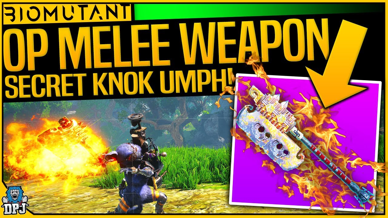 Biomutant: BEST SABOTUER / MERCENARY WEAPON - MUST GET SINGLE HANDED MELEE WEAPON - KNOK UMPH