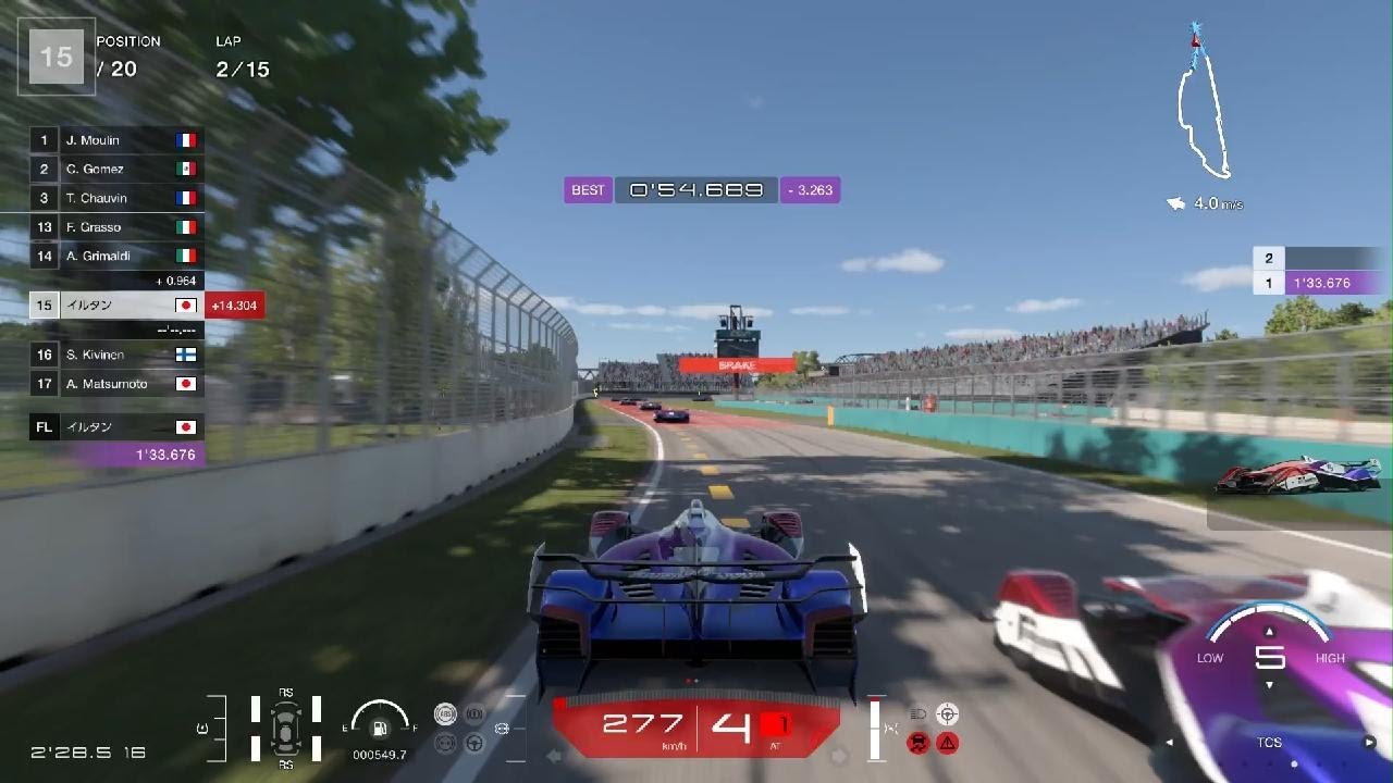 グランツーリスモ 7_マニュファクチャラーズ第２戦　ジル·ヴィルヌーヴ模擬レース(対AI戦)