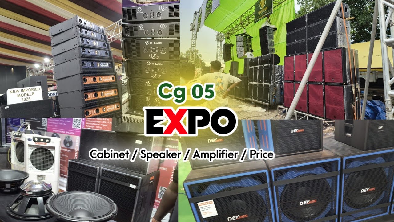 Part- 2 Cg 05 Expo 2025 || Speaker || Amplifier Price || Sound check outdoor