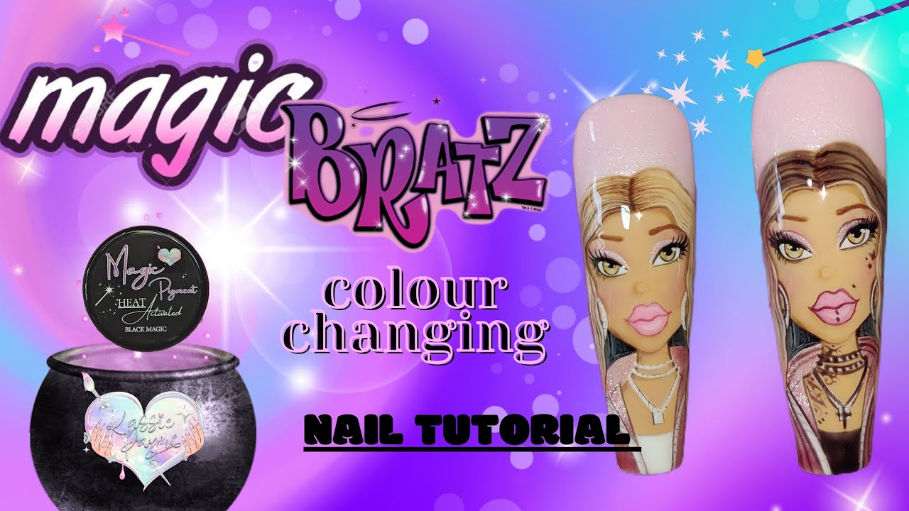 Thermal Colour changing Bratz Nail Art tutorial 🪄