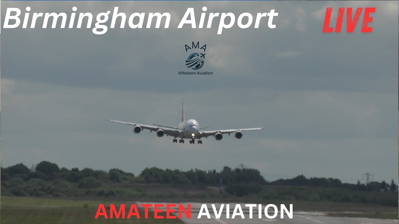 Live Aviation Action : Birmingham Airport : A380 and Dreamliner Spectacular