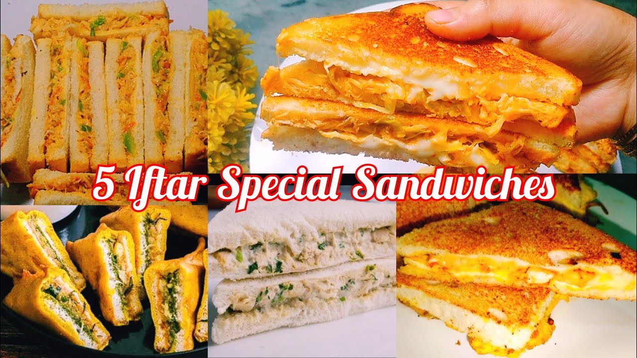 5 Types Sandwiches Recipe | Iftar Special Easy Snacks 2026Iftar Special 5 Delicious Sandwich Recipes
