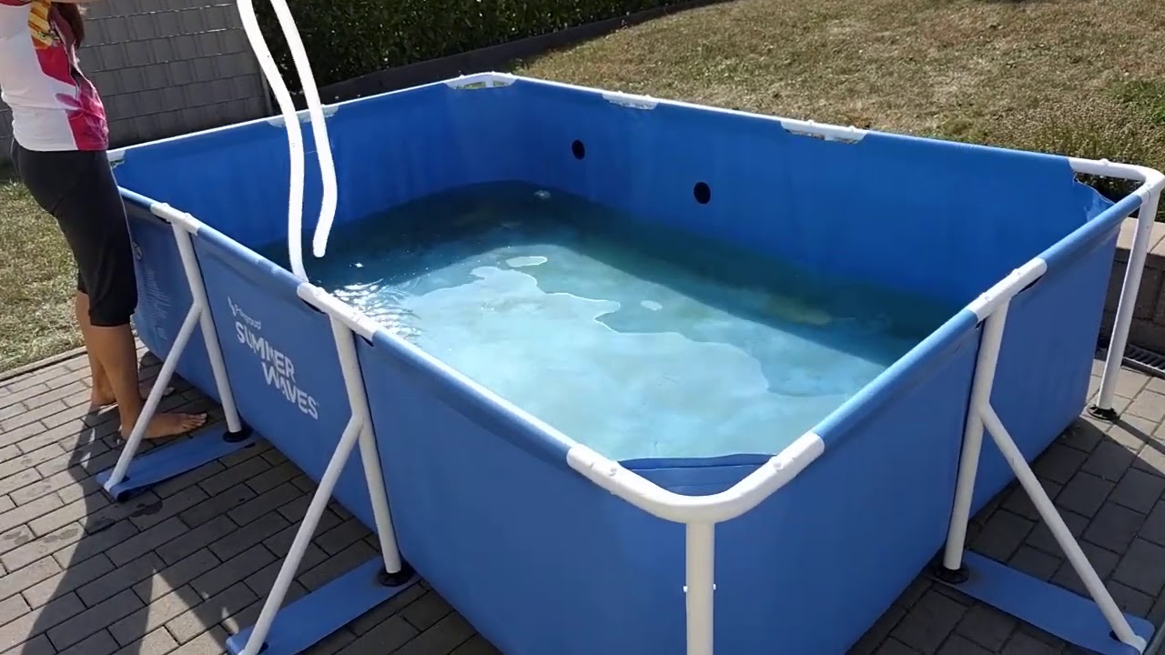 pool entleeren ohne Pumpe (Summer waves, Intex, etc.). how to empty pool without pump using a simple