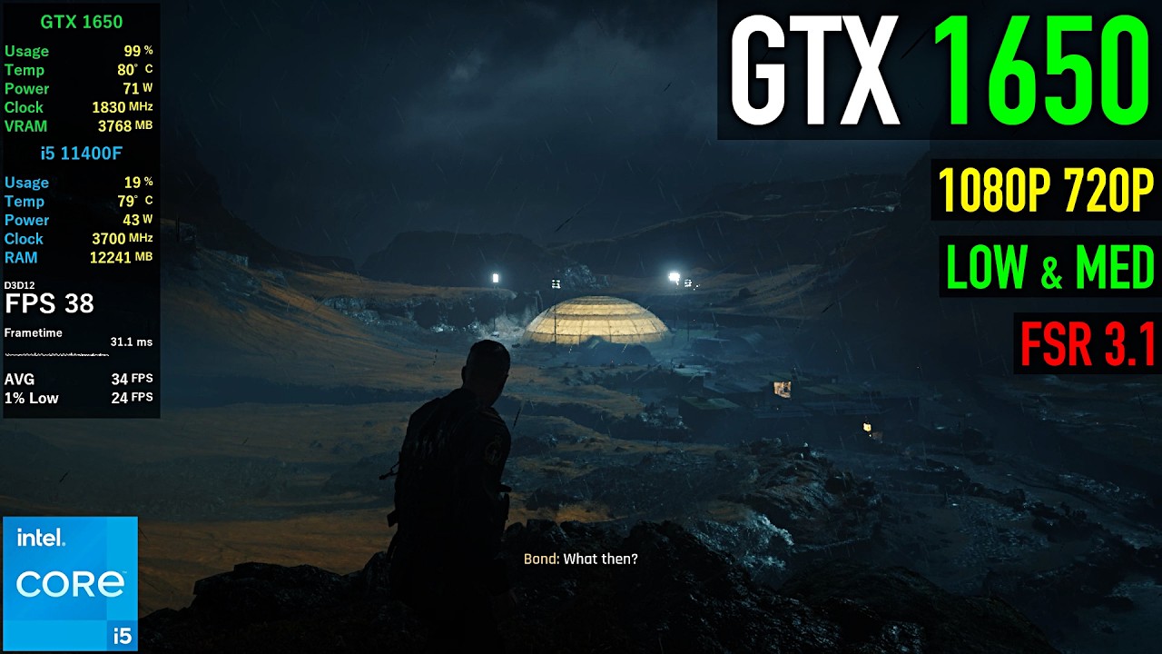 GTX 1650 &mdash; 007 First Light &mdash; Тестирование производительности (играбельно?)