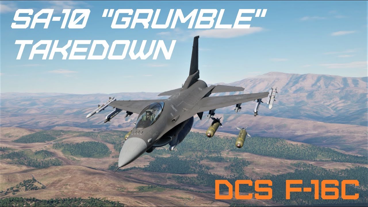 F-16C Viper уничтожил SA-10 кассетным оружием | DCS World