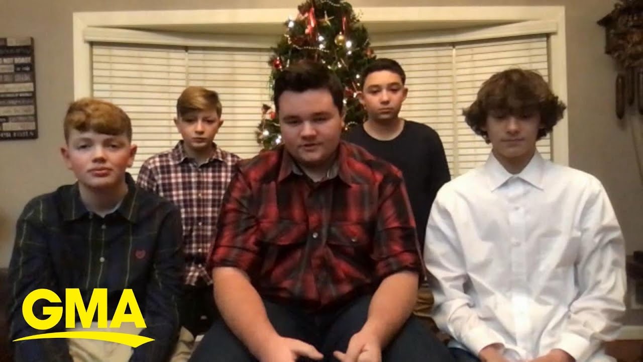 Teens form human chain to save kids who fell into frozen pond l GMA