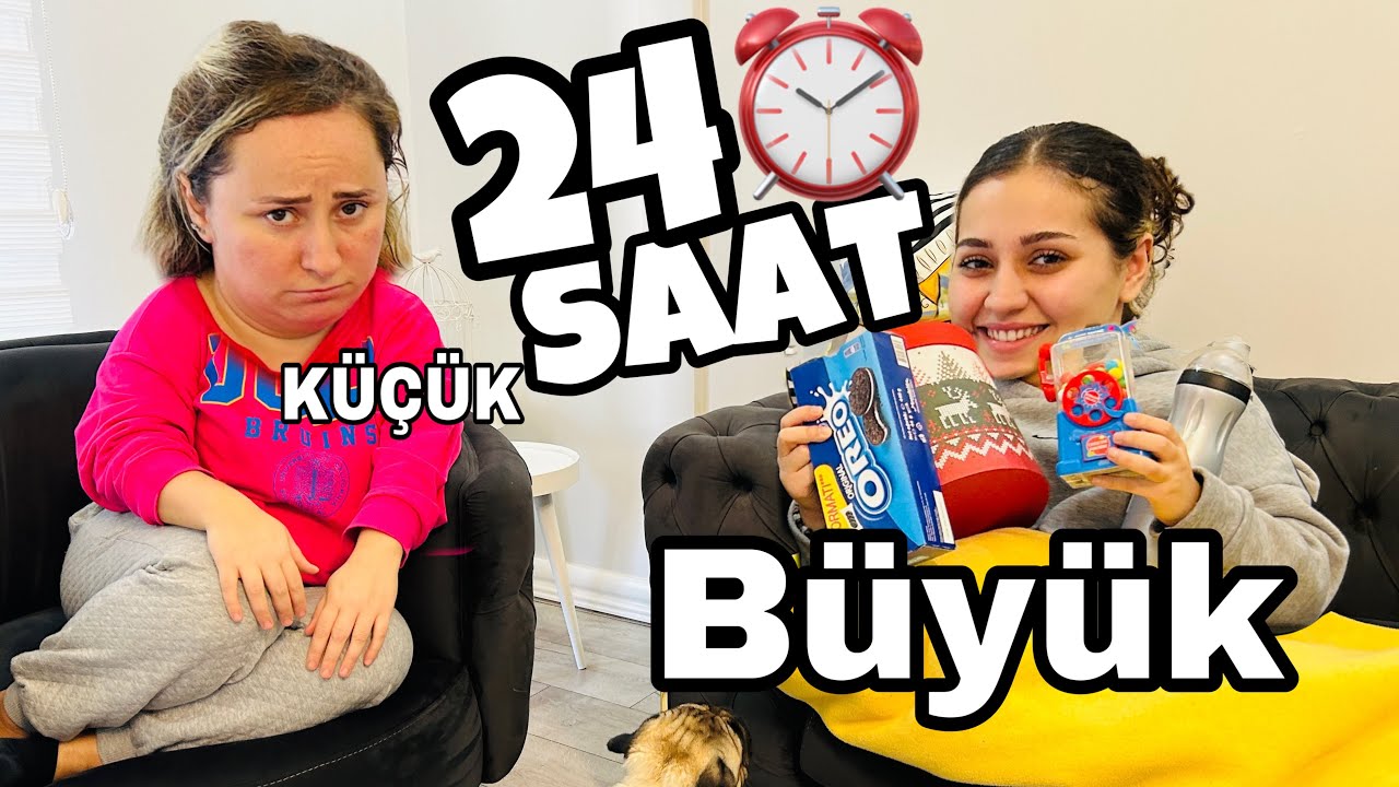 24 SAAT BOYUNCA BÜYÜK vs KÜÇÜK KOLTUKTA KALMAK!!SON ÇIKAN KAZANIR!! aslı ca