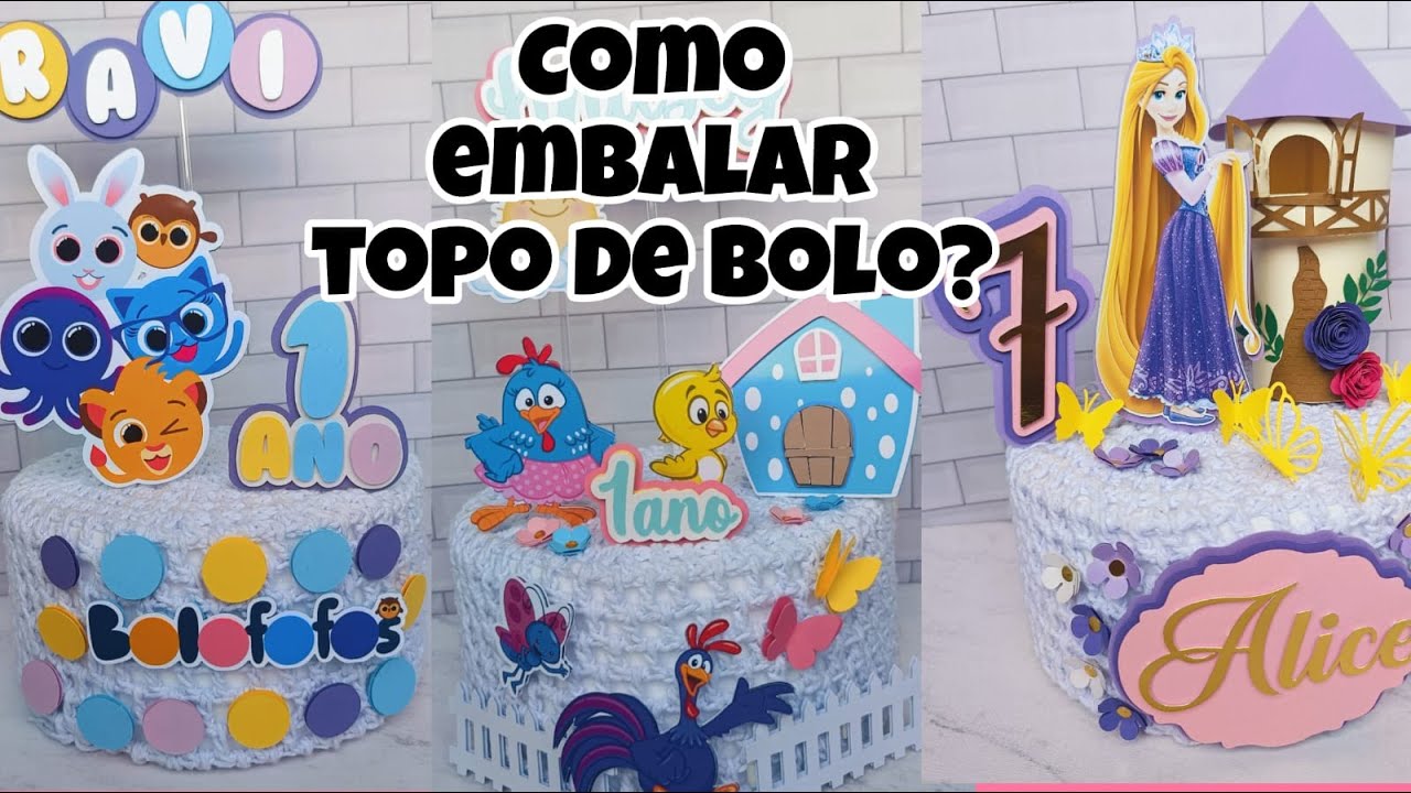 MOSTREI COMO EMBALO MEUS TOPOS DE BOLO-PAPELARIA PERSONALIZADA