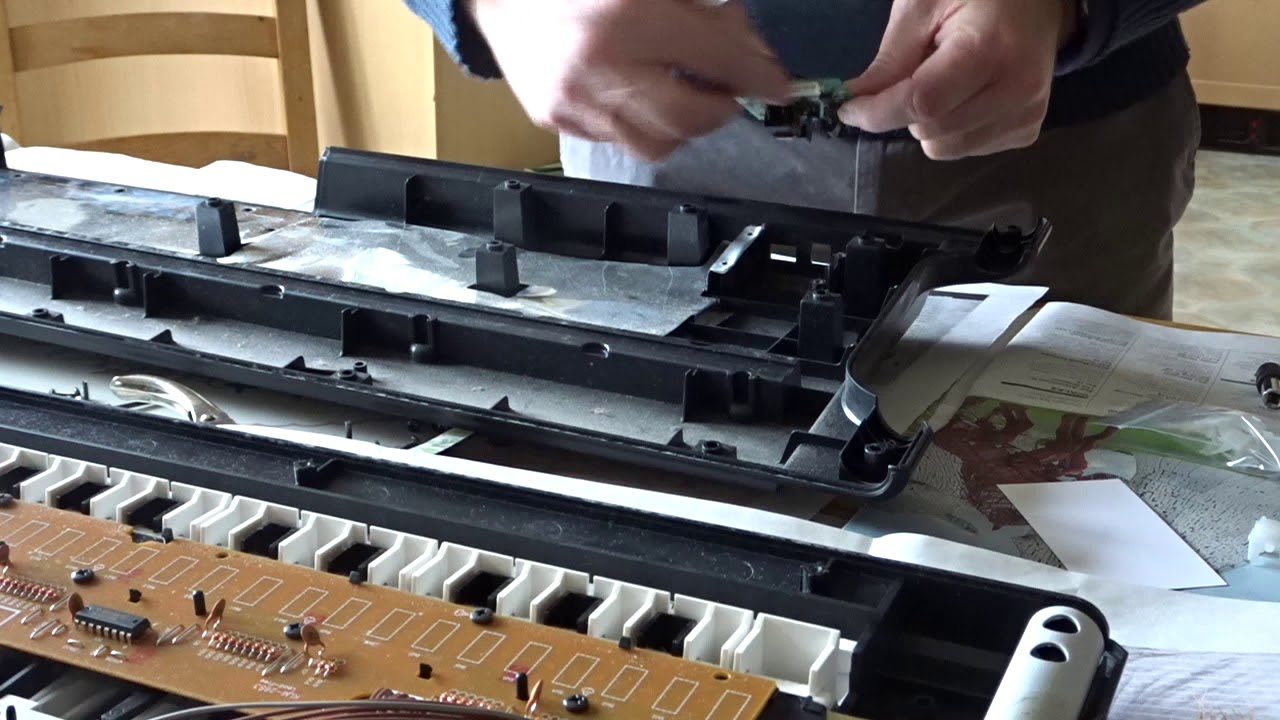 Korg X50 dismantle repair/replace enter key button