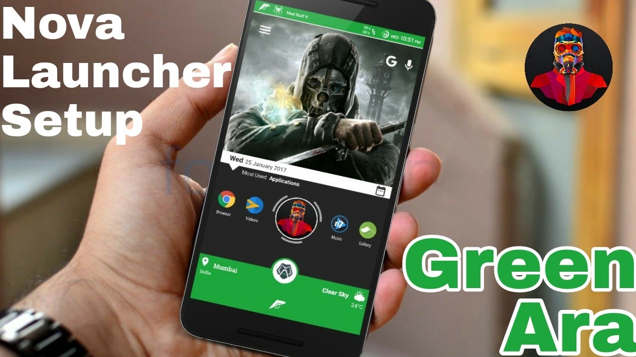 Nova Launcher Setup (Green Ara) Feature Reached Home Screen