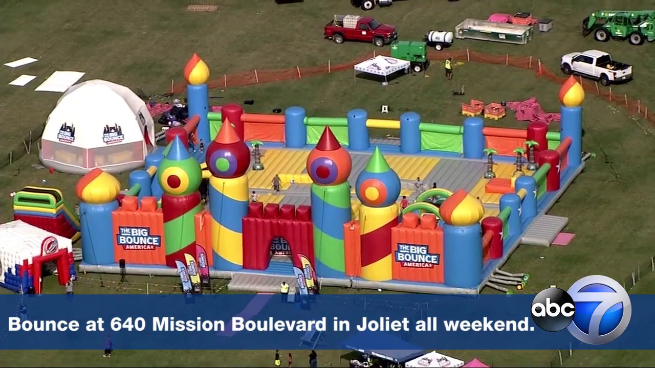 World's largest bouncy castle visits Joliet