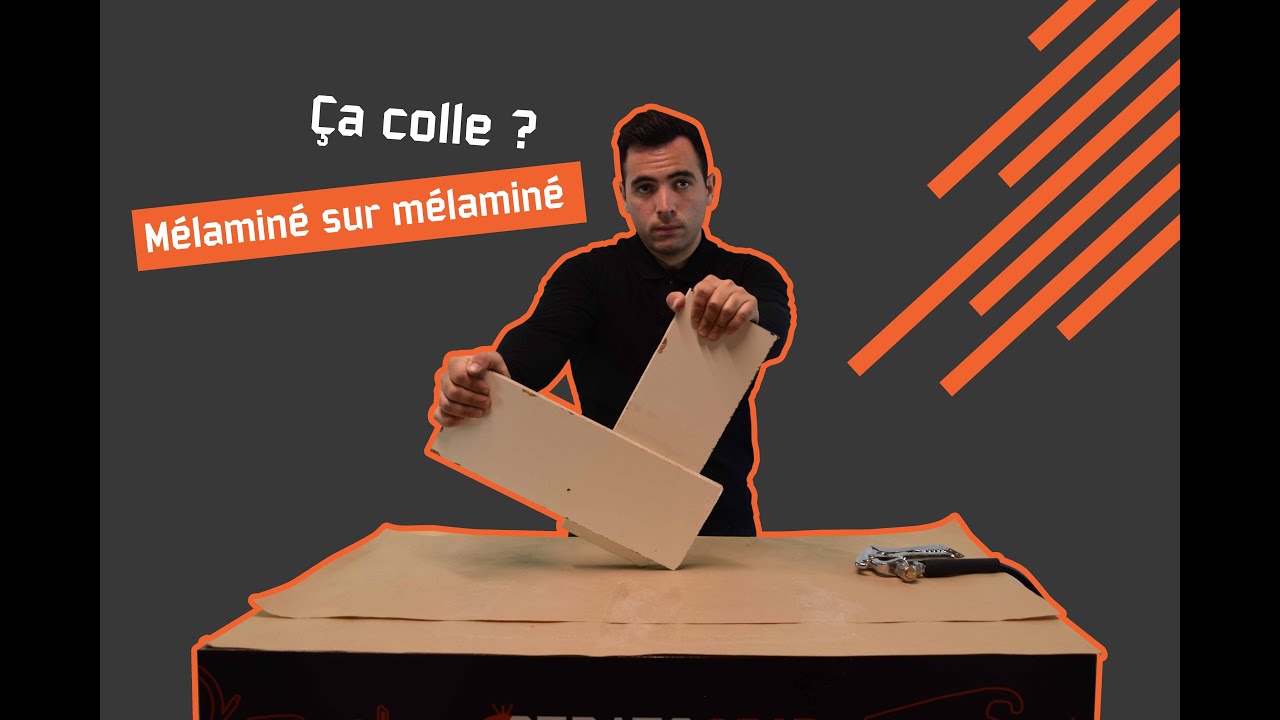 Episode 13 - Peut on coller 2 panneaux de mélaminé entre eux avec la colle Stratogrip ?