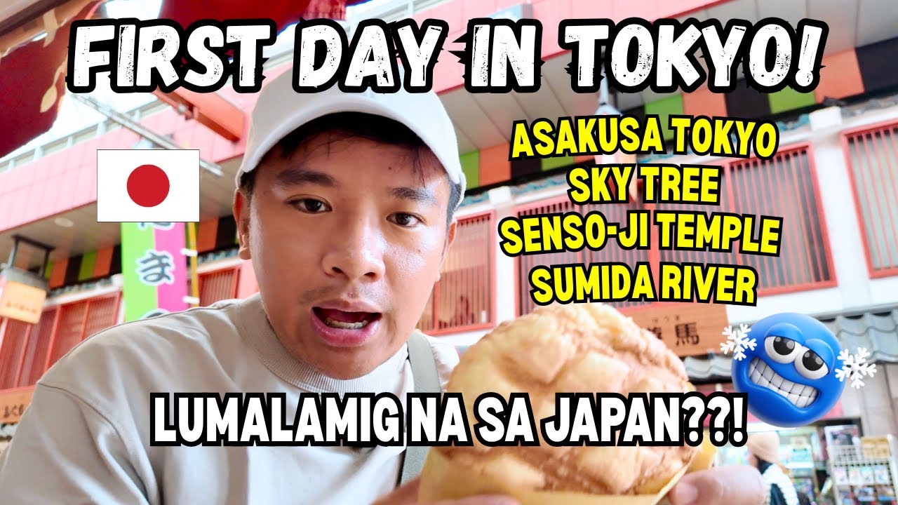 FIRST DAY IN TOKYO, Japan: ASAKUSA, Skytree, Sensoji Temple, Sumida River!