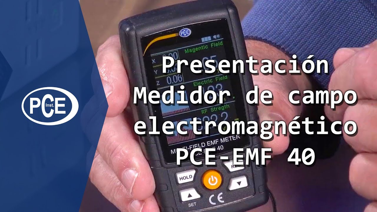 Presentación del medidor de campo electromagnético PCE-EMF 40 | #pceinstruments