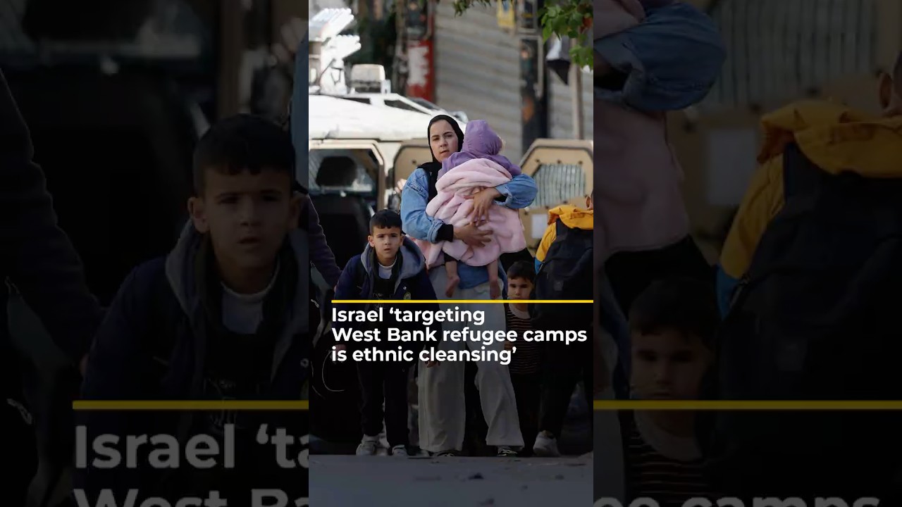 Israel targeting West Bank refugee camps is ethnic cleansing, analyst | AJ #shorts