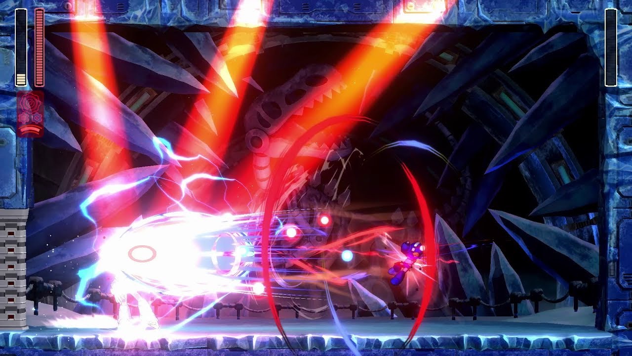 Mega Man 11 - Tundra Man - Energy Dispenser - Double Gear Ultra Buster - No Damage