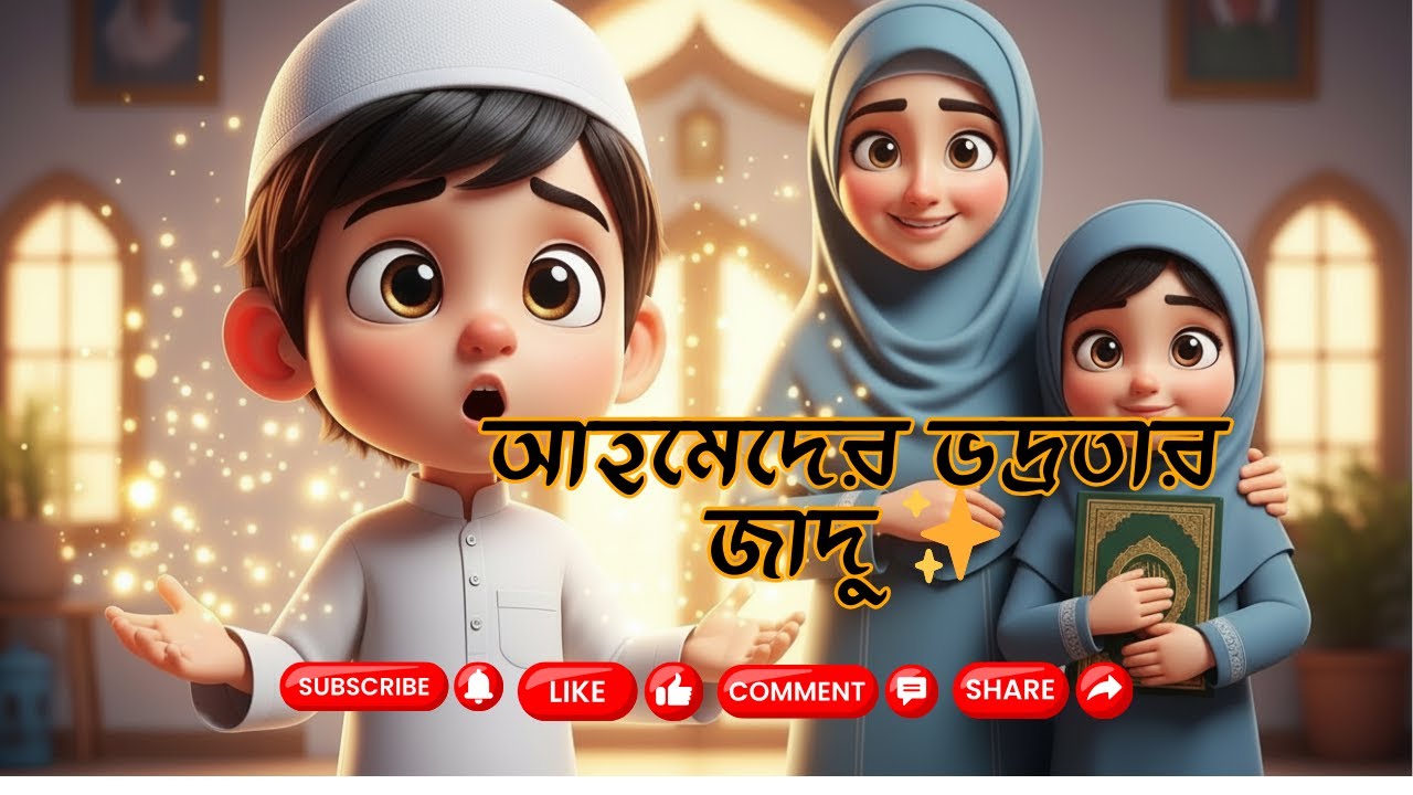 আহমেদের ভদ্রতার জাদু 🌟 | শিশুদের ইসলামিক গল্প | ভালো আচরণ শেখার গল্প