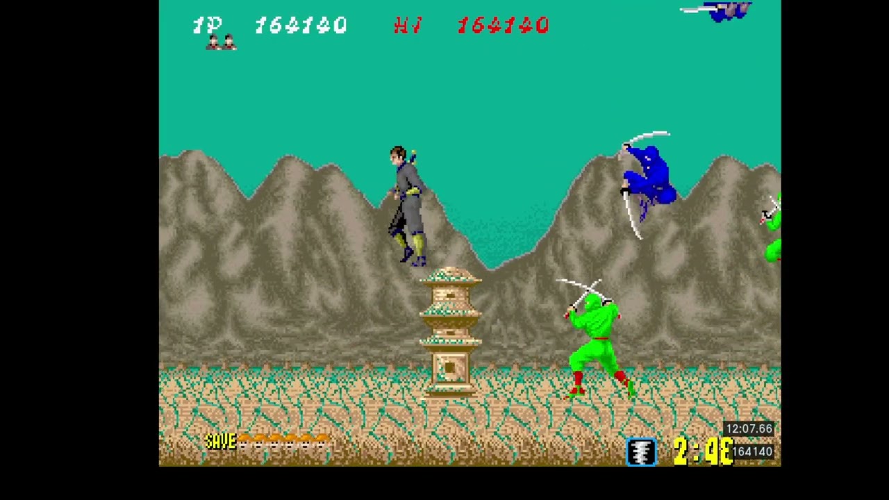 Shinobi (ARC) - 1CC Hardest Difficulty - Score 285430
