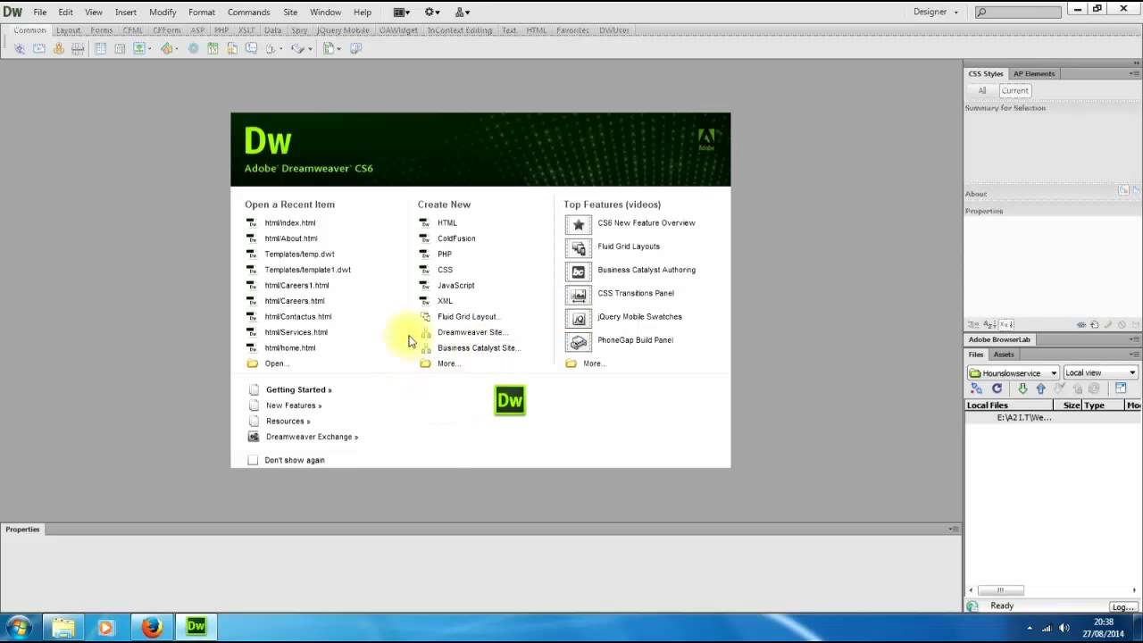 How To Create A Website - Site Local Root Folder