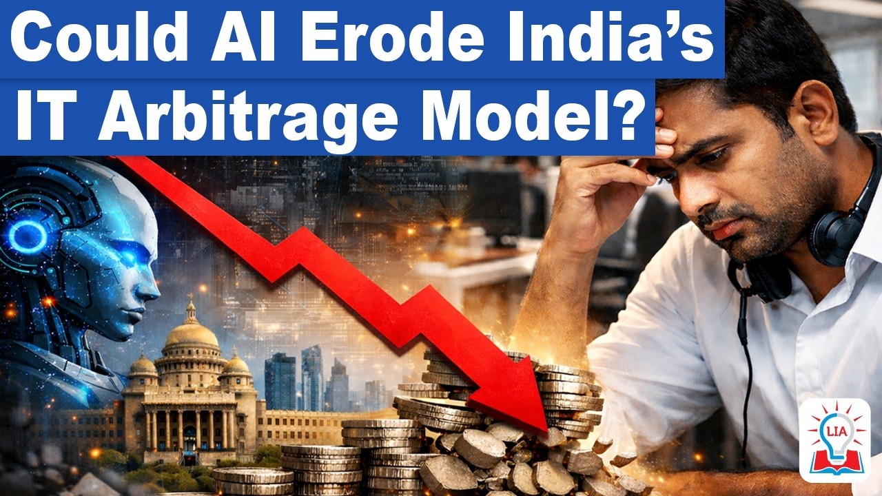 AI vs India’s IT Industry: Will Automation Destroy the IT Arbitrage Model? | UPSC GS3