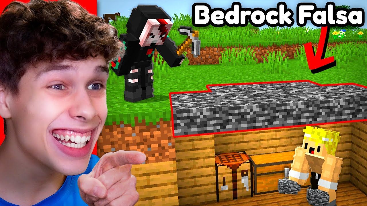 Trolle&eacute; A Mi Amigo con Bloques FALSOS en Minecraft!