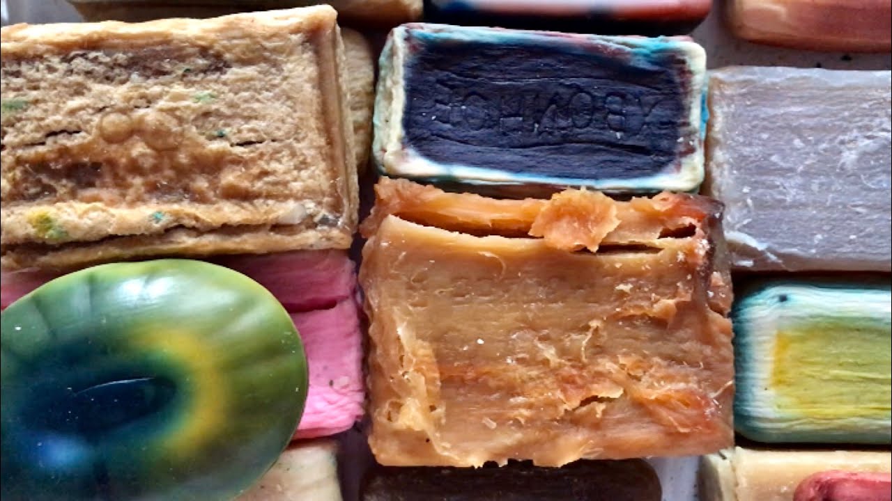 ASMR SOAP # 163/Cutting weird soaps 👽Резка странных мыл