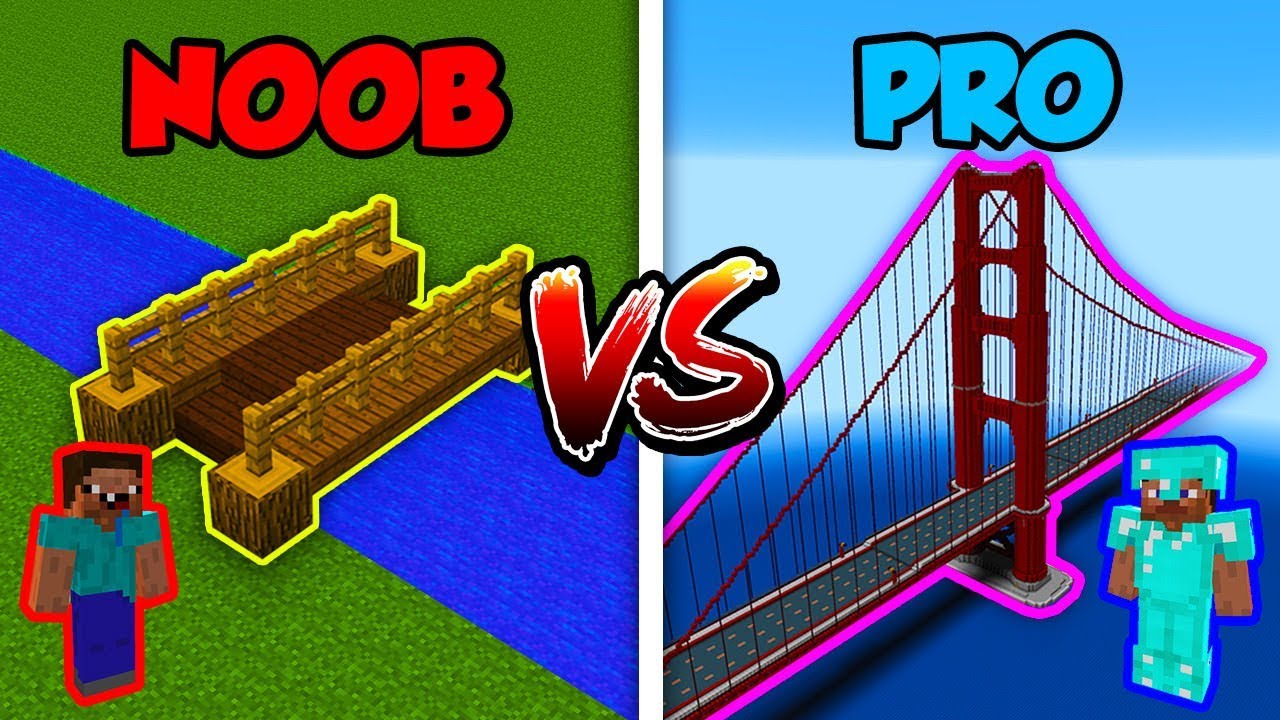Minecraft NOOB vs. PRO: BRIDGE in Minecraft!
