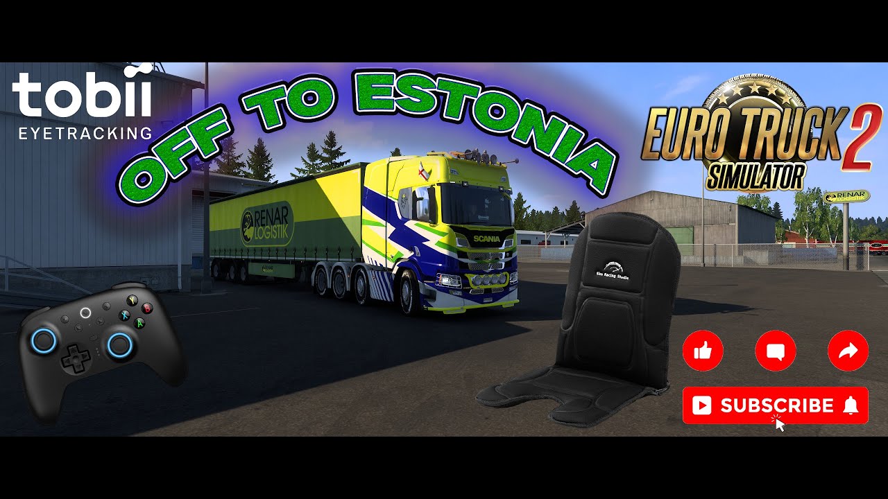 ETS2 - Off to Estonia with a cargo of Chocolate first one of 2026  - Tobii Eye Tracker