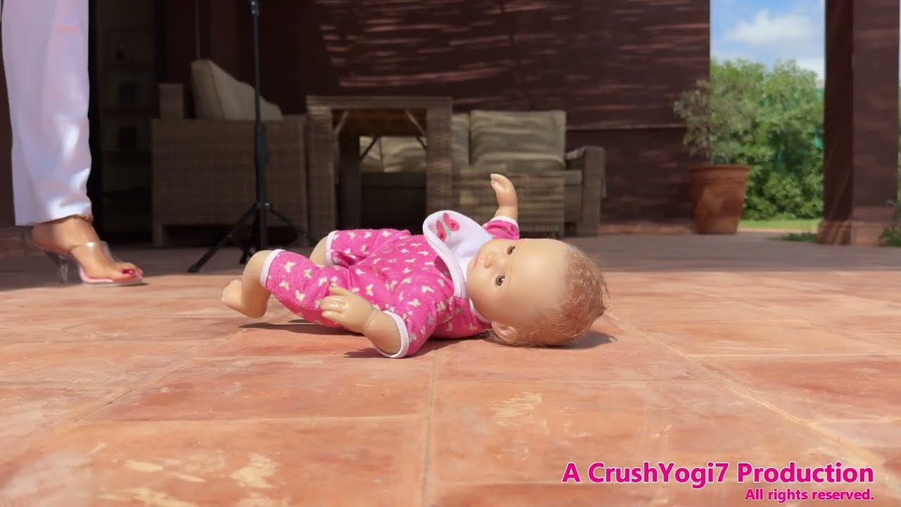 Patio Two Doll Crush Casual Walkover Crush Fetish See Through Heels 1 #asmr #crush #crushing #cute