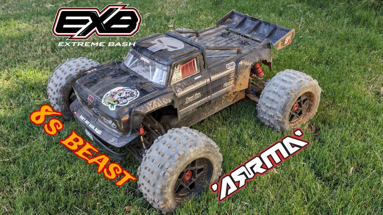 Arrma Outcast 8s Exb first run after diff repair