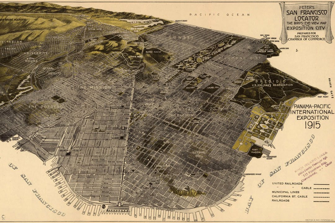 San Francisco History and Cartography (1915)
