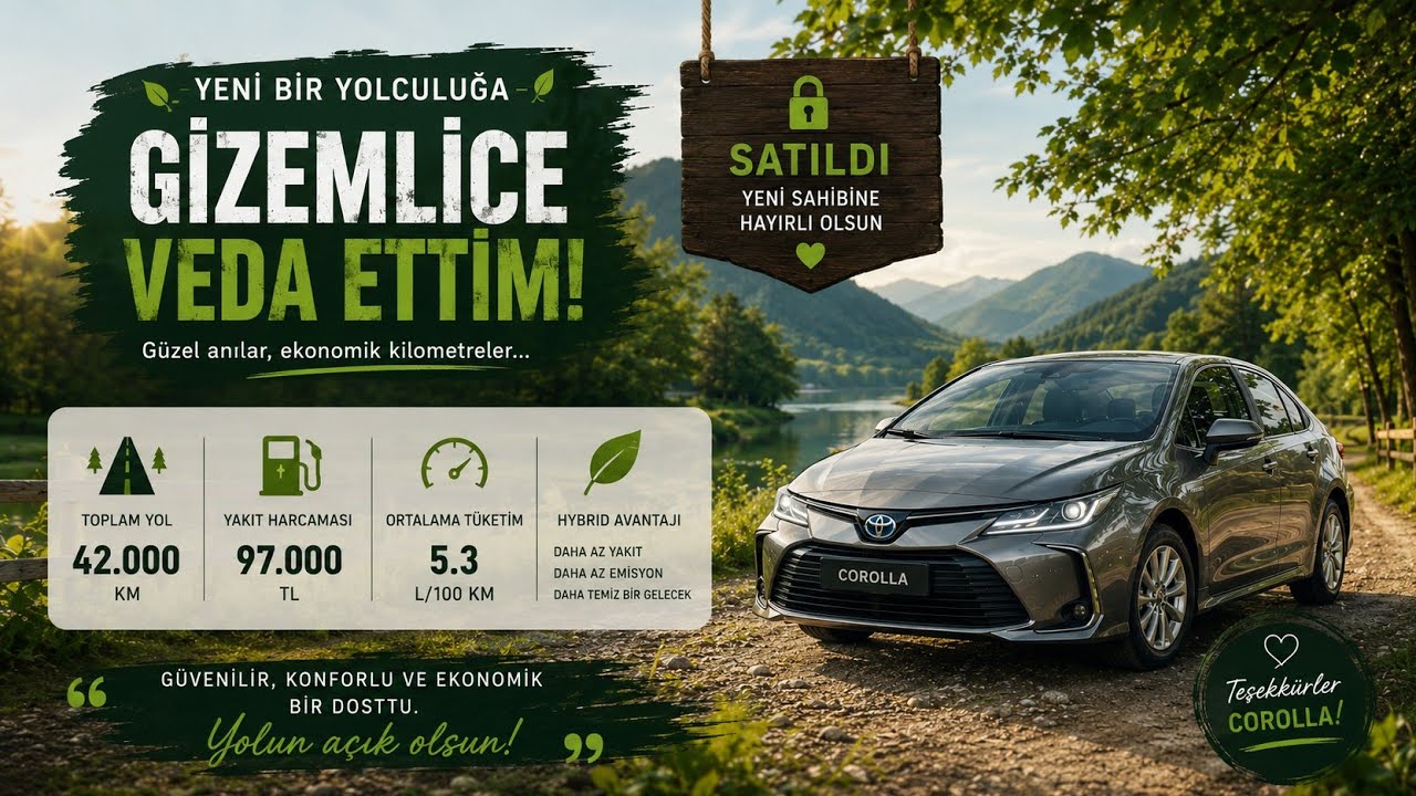 Toyota corolla 1.8 hibrit 40 Bin km yakıt tüketimi