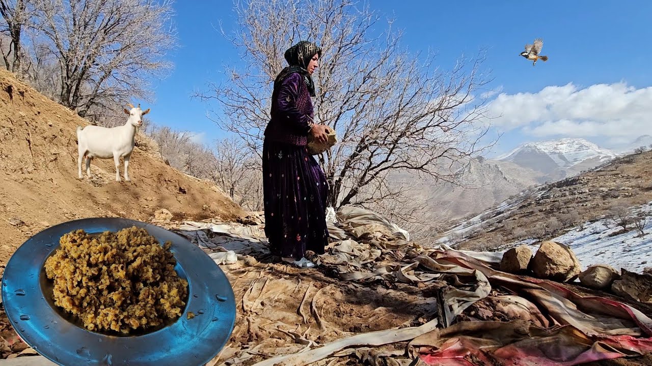 ✨Cooking in the heart of the mountains⛰️: Cooking gemene🍲 and cleaning the hut🏡 with Taban!