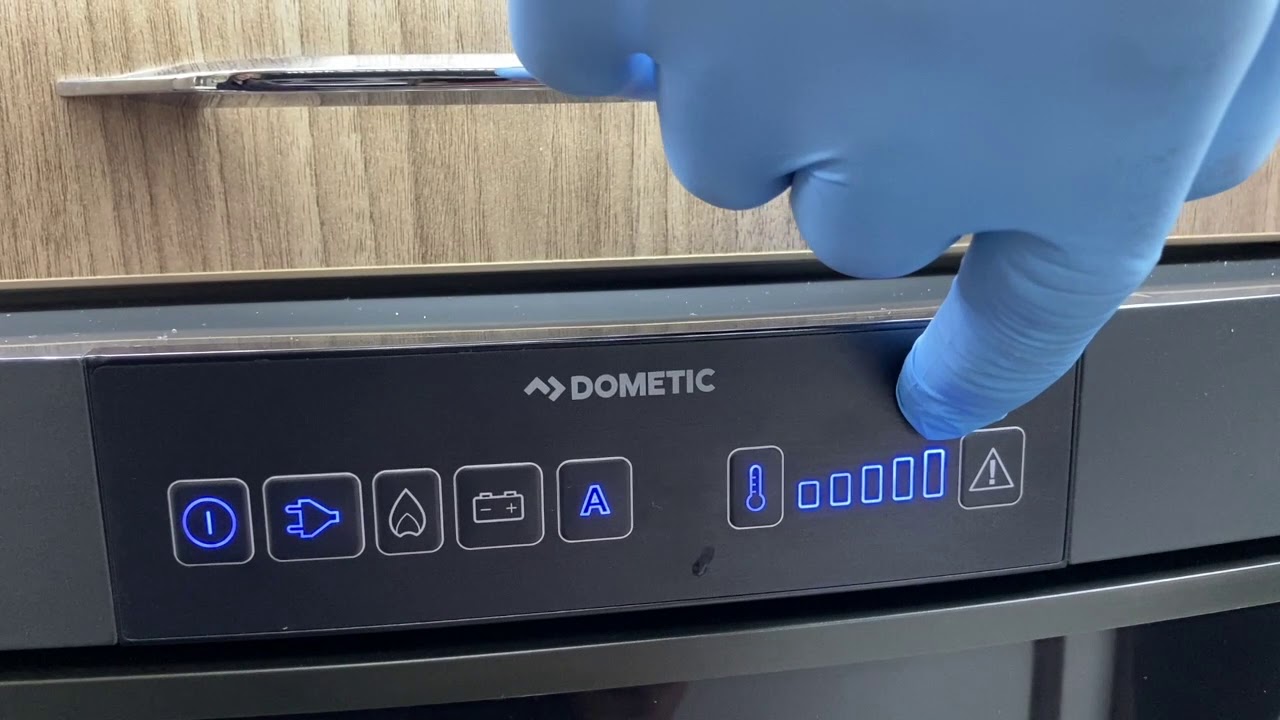 Dometic fridge demonstration in a Coachman 2018