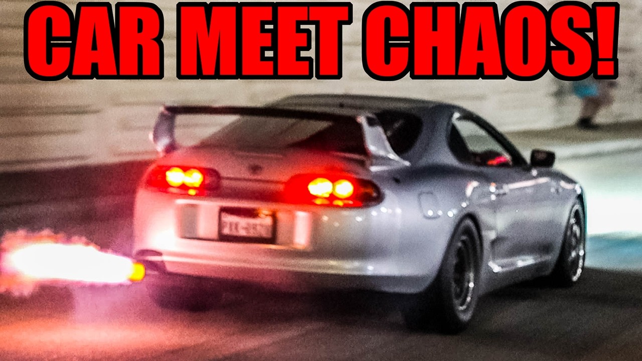 STREET RACERS GO FULL SEND LEAVING CAR MEET! (STREET RACING, BURNOUTS + MUCH MORE!)