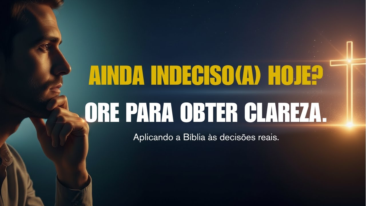 Ainda indeciso(a) hoje? Ore por clareza espiritual para saber qual o próximo passo.