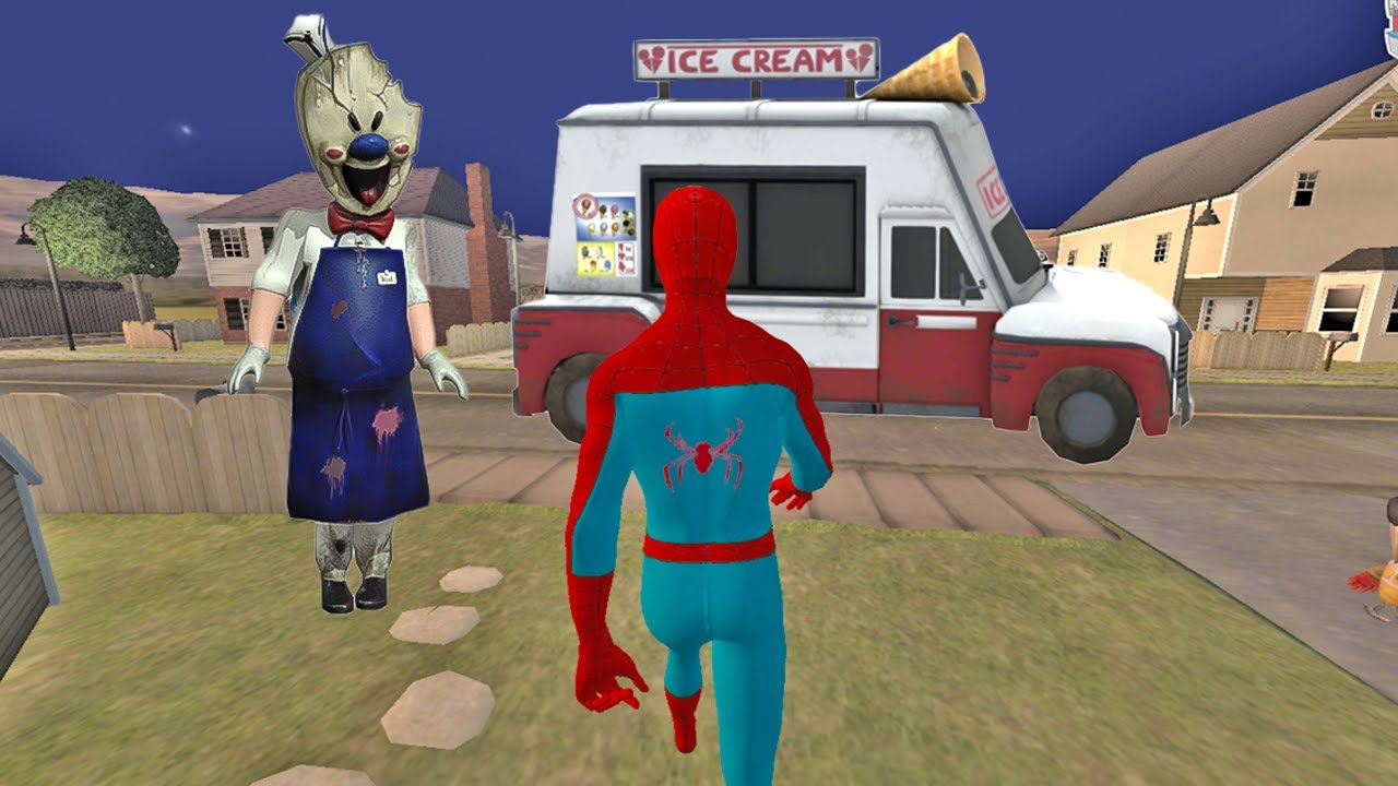 Funny Moments in Ice Scream VS Spider Man | Funny NEW Experiments with ROD |Imrodil|