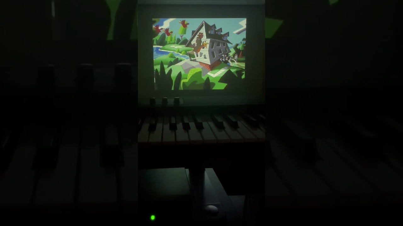 Playing #DOTT on a bigscreen and a #Roland #SC88 #LucasArts #retrogames #msdos Day of the Tentacle