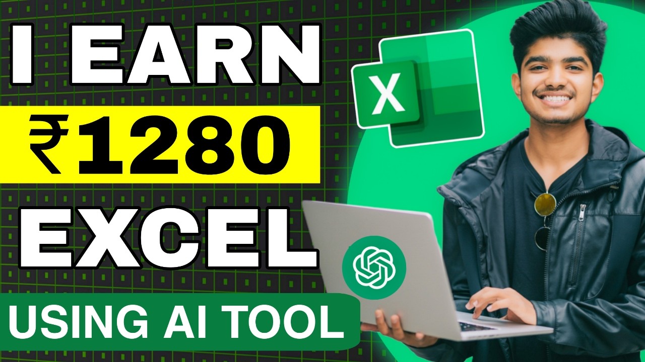 Excel work using AI: Earned ₹1280 in 20 min | Freelance Case Study