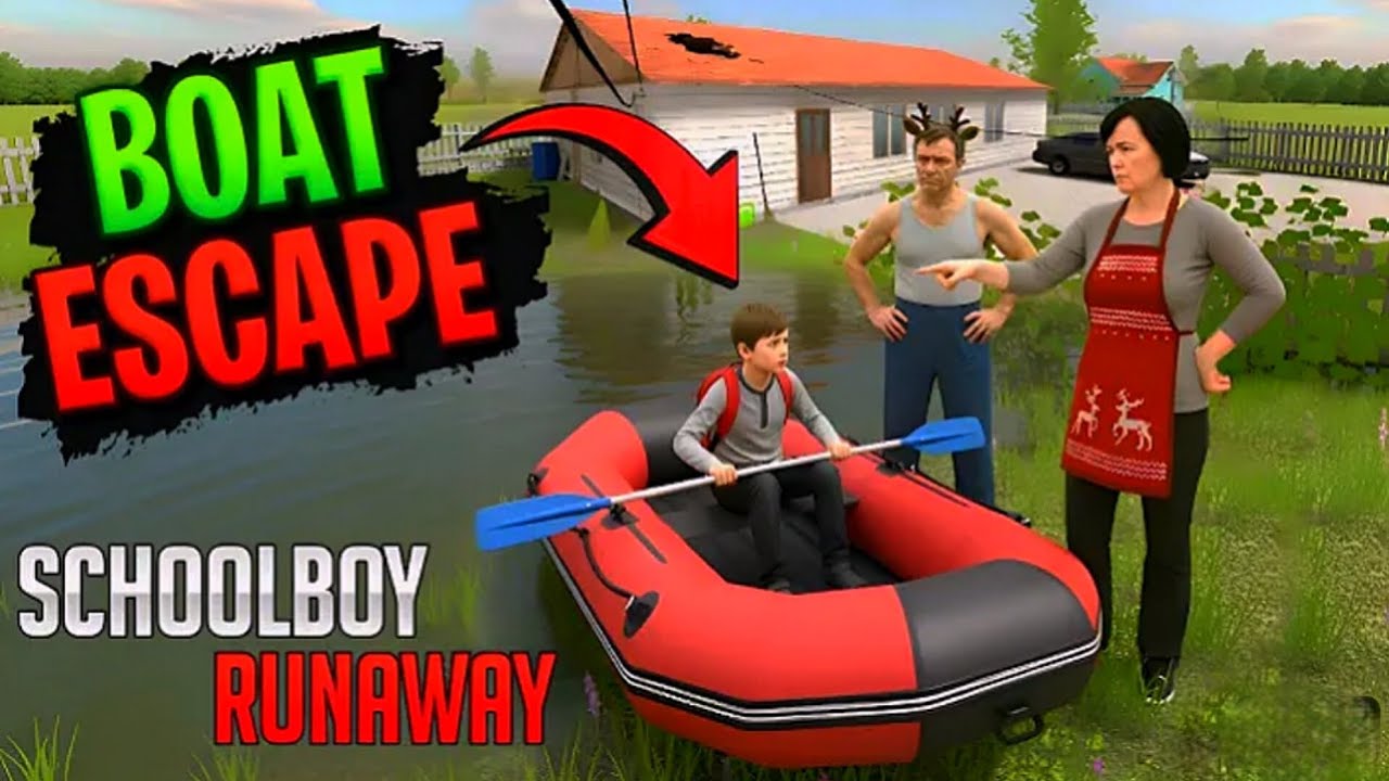 School boy runaway boat escape 😱 | the schoolboy runaway (FULL GAMEPLAY) #viralvideo #shorts 
